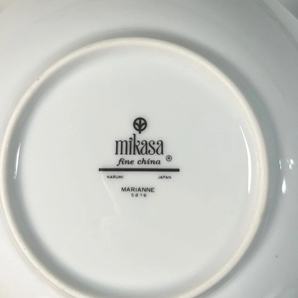 Mikasa Marianne 5876 Fine China Daisy Floral Green Japan 5 Pc Place Setting #3